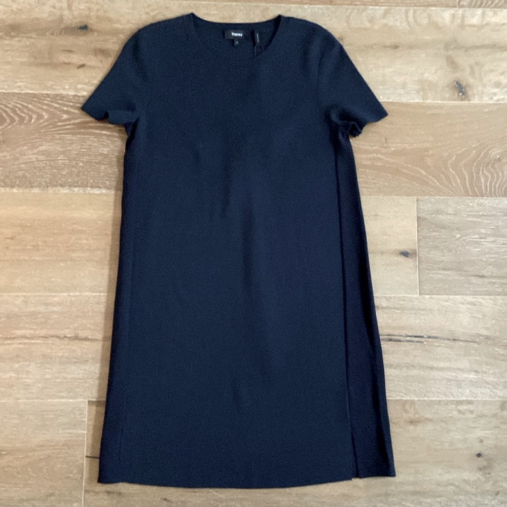 Brand-new, Theory, Deep Navy, Sweater Crepe Knit Dress